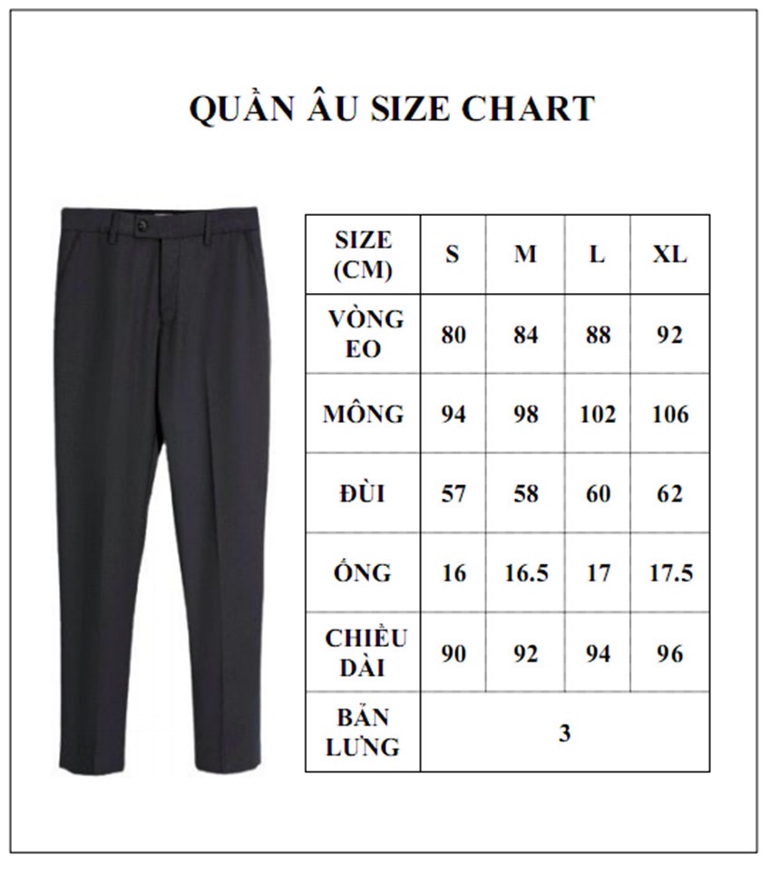 QUẦN TÂY CARO XÁM TRẮNG - LƯNG BASIC - QT031.