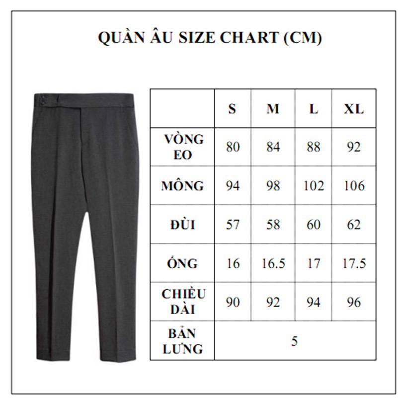 QUẦN TÂY ĐEN - CẠP CAO KHÓA HONG NHẤN PEN MỘT TÚI SAU - QT1